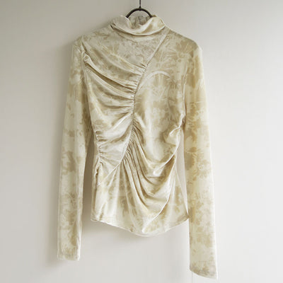 【PHOTOCOPIEU/フォトコピュー】<br>ASYMMETRIC JERSEY TOP (OONA) <br>252OON
