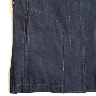 【Mame Kurogouchi/マメ】<br>Cord Embroidery Detail Denim Jacket <br>MM24FW-JK090