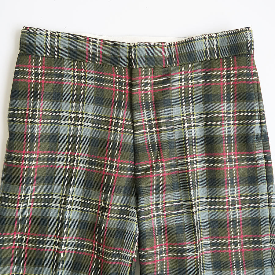 【FUMIKA UCHIDA/フミカウチダ】 <br>TARTAN PLAID ADJUSTABLE BELTED PANTS <br>U-PT007