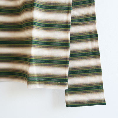 【AURALEE/オーラリー】<br>GRADIENT STRIPE JERSEY L/S TEE <br>A25AP03GJ