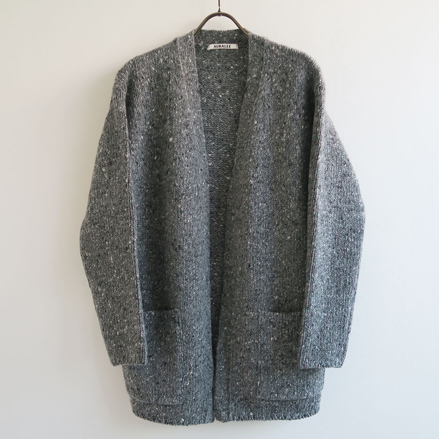 AURALEE/オーラリー】LOW-GAUGE HOMESPUN TWEED KNIT CARDIGAN