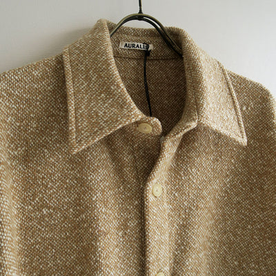【9/5からポイント10%還元】<br>【AURALEE/オーラリー】<br>HOMESPUN TWEED SHIRT BLOUSON <br>A25AB04HT