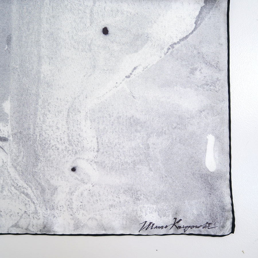 【Mame Kurogouchi/マメ】<br>Hand Printed Silk Scarf <br>MM25FW-AC320