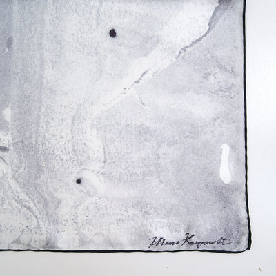 【Mame Kurogouchi/マメ】<br>Hand Printed Silk Scarf <br>MM25FW-AC320