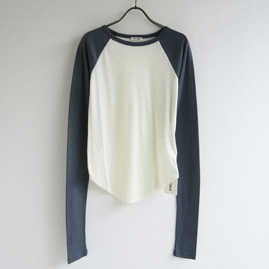 【INSCRIRE/アンスクリア】<br>Ragran T Shirt <br>I23AW-BC69