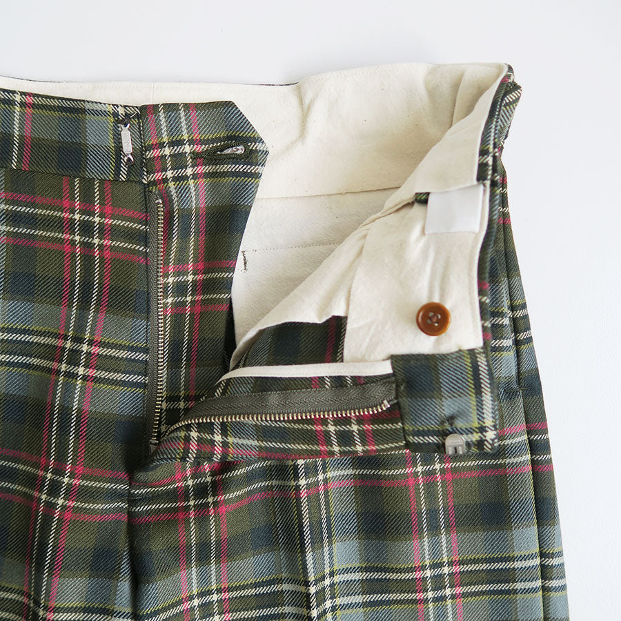 【FUMIKA UCHIDA/フミカウチダ】 <br>TARTAN PLAID ADJUSTABLE BELTED PANTS <br>U-PT007