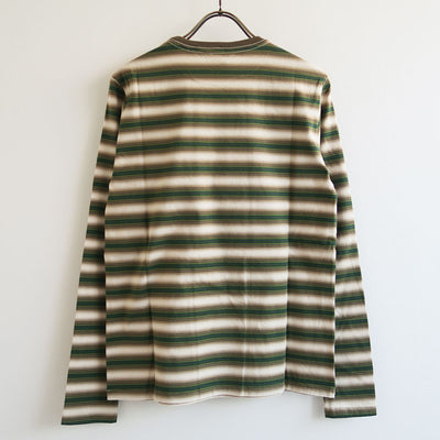 【AURALEE/オーラリー】<br>GRADIENT STRIPE JERSEY L/S TEE <br>A25AP03GJ