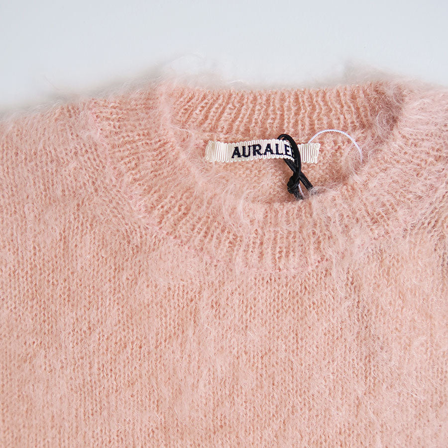 【AURALEE/オーラリー】<br>BRUSHED SUPER KID MOHAIR KNIT P/O <br>A24AP05KM