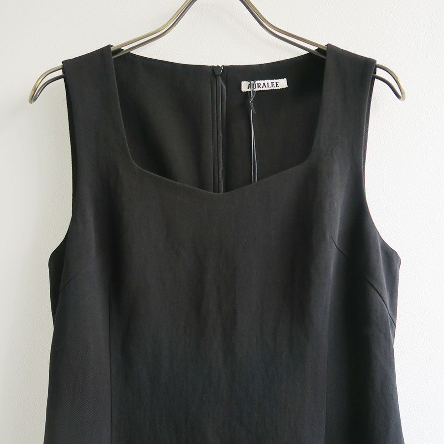 AURALEE/オーラリー】HARD TWIST COTTON LINEN GABARDINE DRESS 