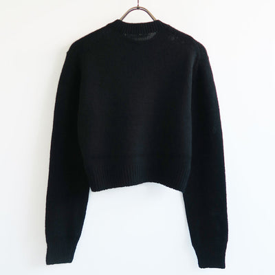 【AURALEE/オーラリー】<br>WOOL CASHMERE SILK KNIT SHORT P/O <br>A24AP02WC