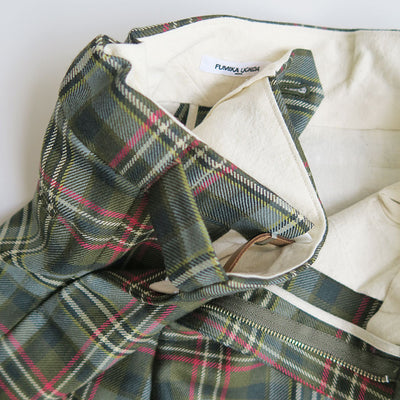 【FUMIKA UCHIDA/フミカウチダ】 <br>TARTAN PLAID ADJUSTABLE BELTED PANTS <br>U-PT007