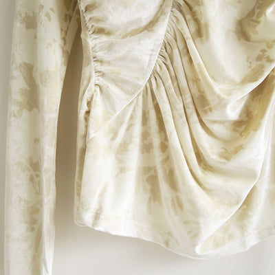 【PHOTOCOPIEU/フォトコピュー】<br>ASYMMETRIC JERSEY TOP (OONA) <br>252OON