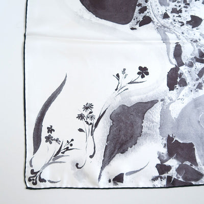 【Mame Kurogouchi/マメ】<br>Hand Printed Silk Scarf <br>MM25FW-AC320
