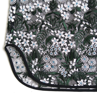 【Mame Kurogouchi/マメ】<br>Floral Lace French Sleeve Top <br>MM25SS-SH104