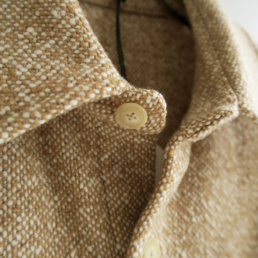 【9/5からポイント10%還元】<br>【AURALEE/オーラリー】<br>HOMESPUN TWEED SHIRT BLOUSON <br>A25AB04HT