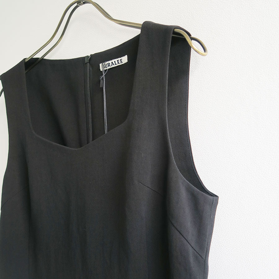 【AURALEE/オーラリー】<br>HARD TWIST COTTON LINEN GABARDINE DRESS <br>A25SD01LG