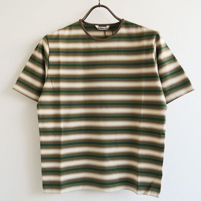 【AURALEE/オーラリー】<br>GRADIENT STRIPE JERSEY TEE <br>A25AT04GJ
