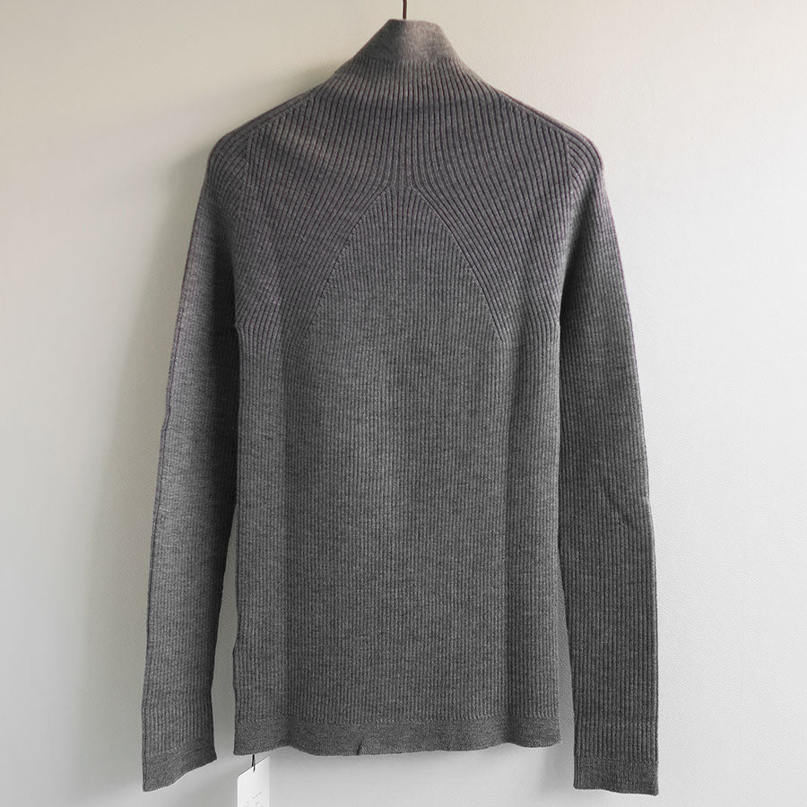 【BATONER/バトナー】<br>AGING WOOL RIBNATURE TURTLE NECK <br>BN-24FL-044