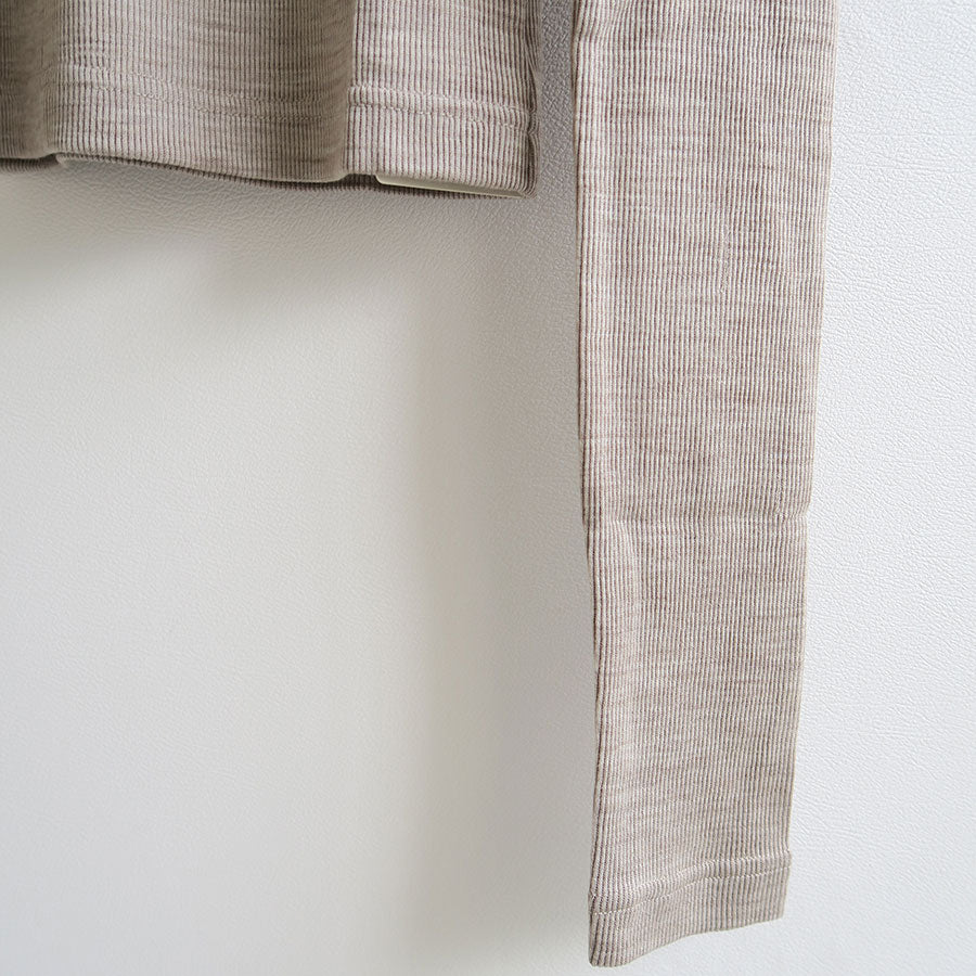 【INSCRIRE/アンスクリア】<br>Plating Rib Zip Up Tee <br>I25AW-CUT1
