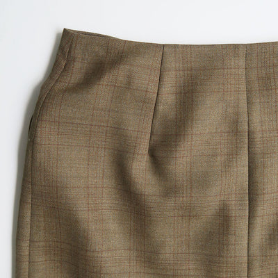 【AURALEE/オーラリー】<br>BLUEFACED WOOL MINI SKIRT <br>A25SS06BA