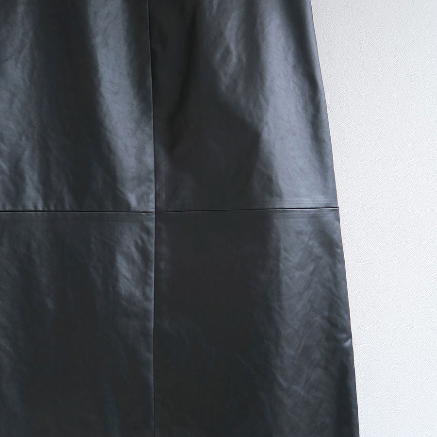 【IIROT/イロット】<br>Leather touch Skirt <br>027-024-WS18