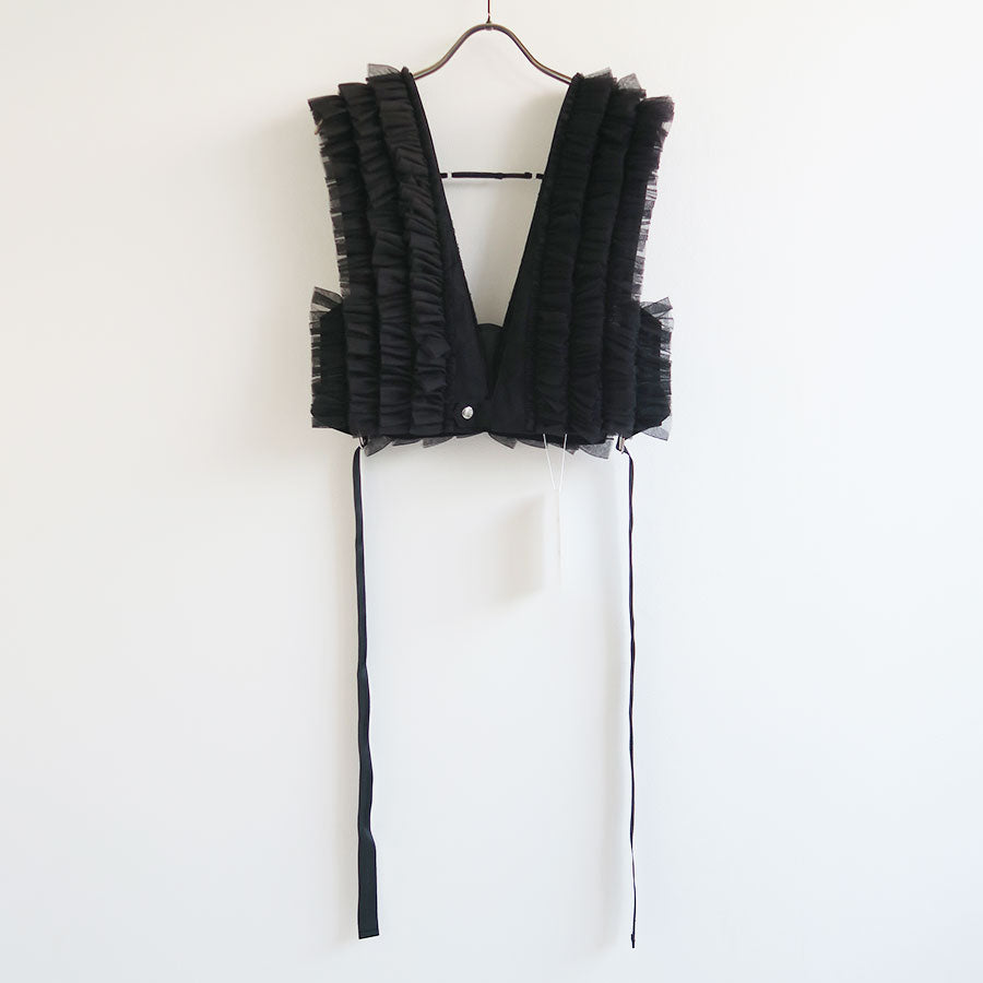 RYU KAGA/リュウ カガ】Floating military tulle vest 84RL01Fの通販 