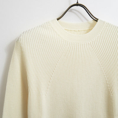 【BATONER/バトナー】<br>RIBNATURE CREW NECK <br>BN-25FL-045