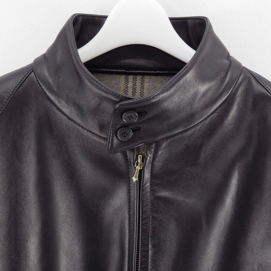 【A.PRESSE/アプレッセ】<br>Leather Harrington Jacket <br>25AAP-01-05