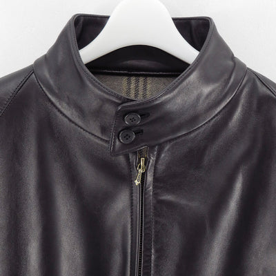 【A.PRESSE/アプレッセ】<br>Leather Harrington Jacket <br>25AAP-01-05
