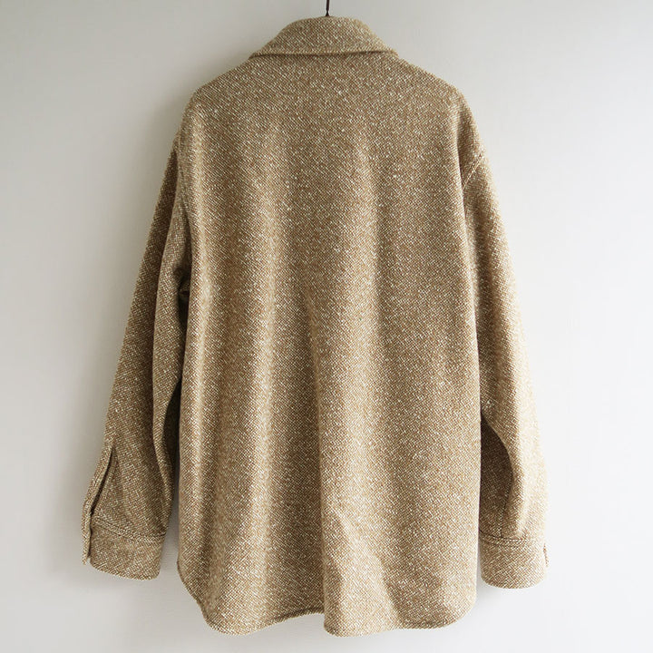 AURALEE/オーラリー】HOMESPUN TWEED SHIRT BLOUSON A25AB04HTの通販