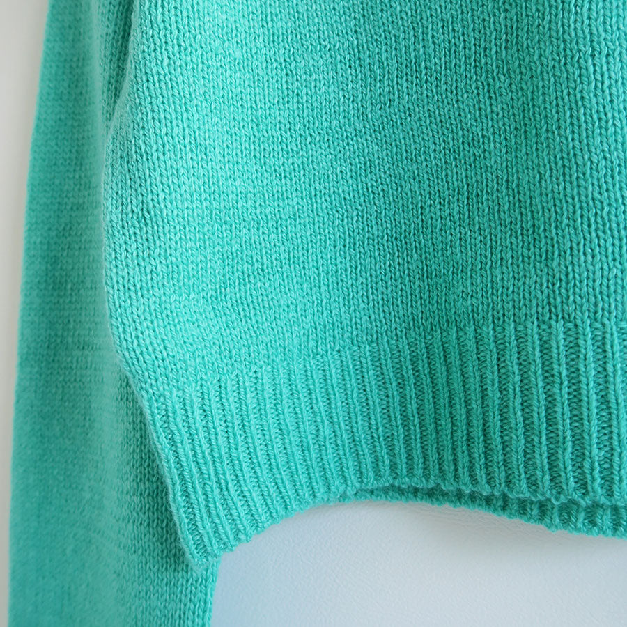 【AURALEE/オーラリー】<br>WOOL CASHMERE SILK KNIT SHORT P/O <br>A24AP02WC