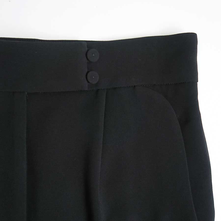 【Mame Kurogouchi/マメ】<br>Acetate Polyester High Waisted Center Creased Suit Trousers <br>MM25FW-PT115