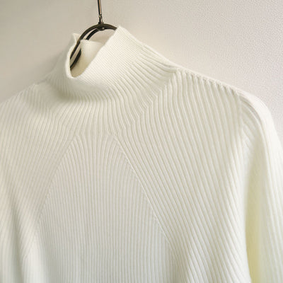 【BATONER/バトナー】<br>AGING WOOL RIBNATURE TURTLE NECK <br>BN-24FL-044