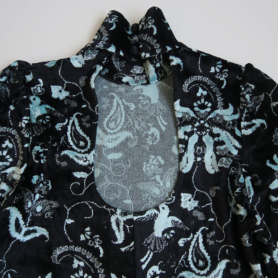 【Mame Kurogouchi/マメ】<br>Velour Jersey High Neck Dress <br>MM25FW-JS096