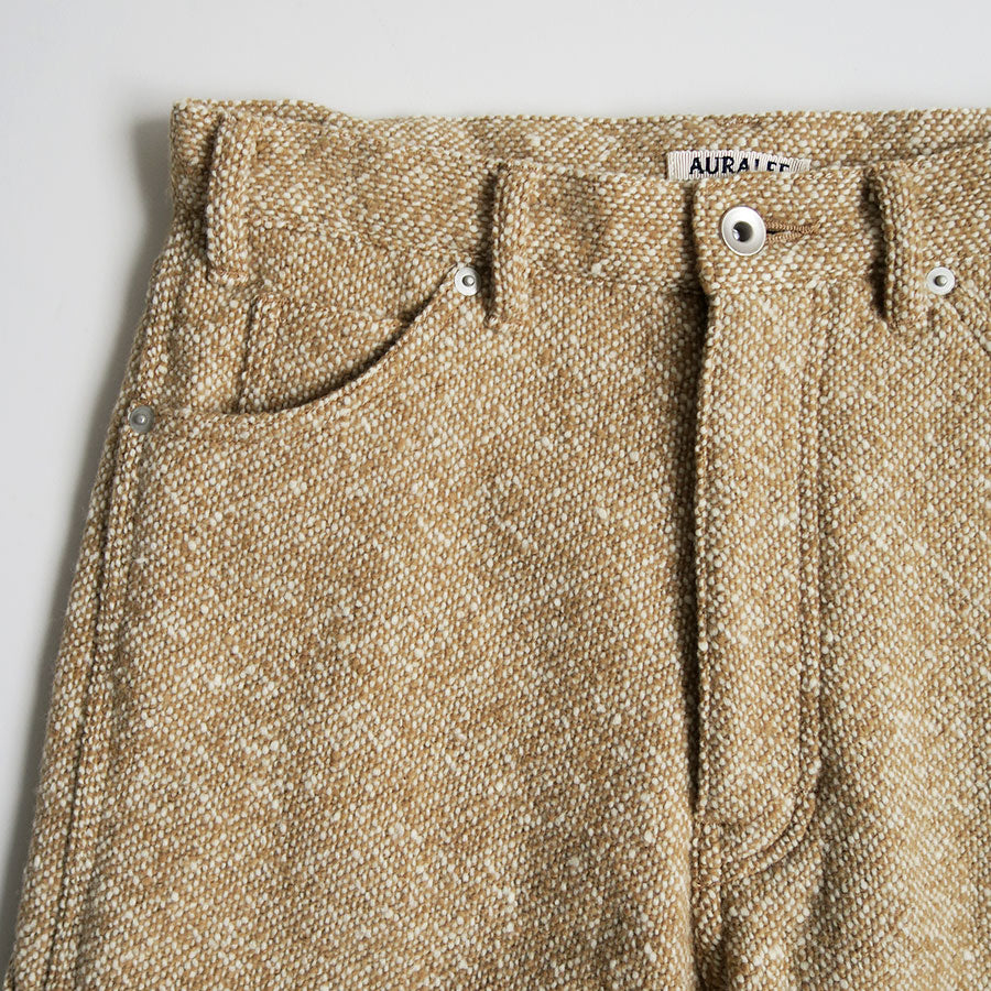 【9/5からポイント10%還元】<br>【AURALEE/オーラリー】<br>HOMESPUN TWEED PANTS <br>A25AP05HT