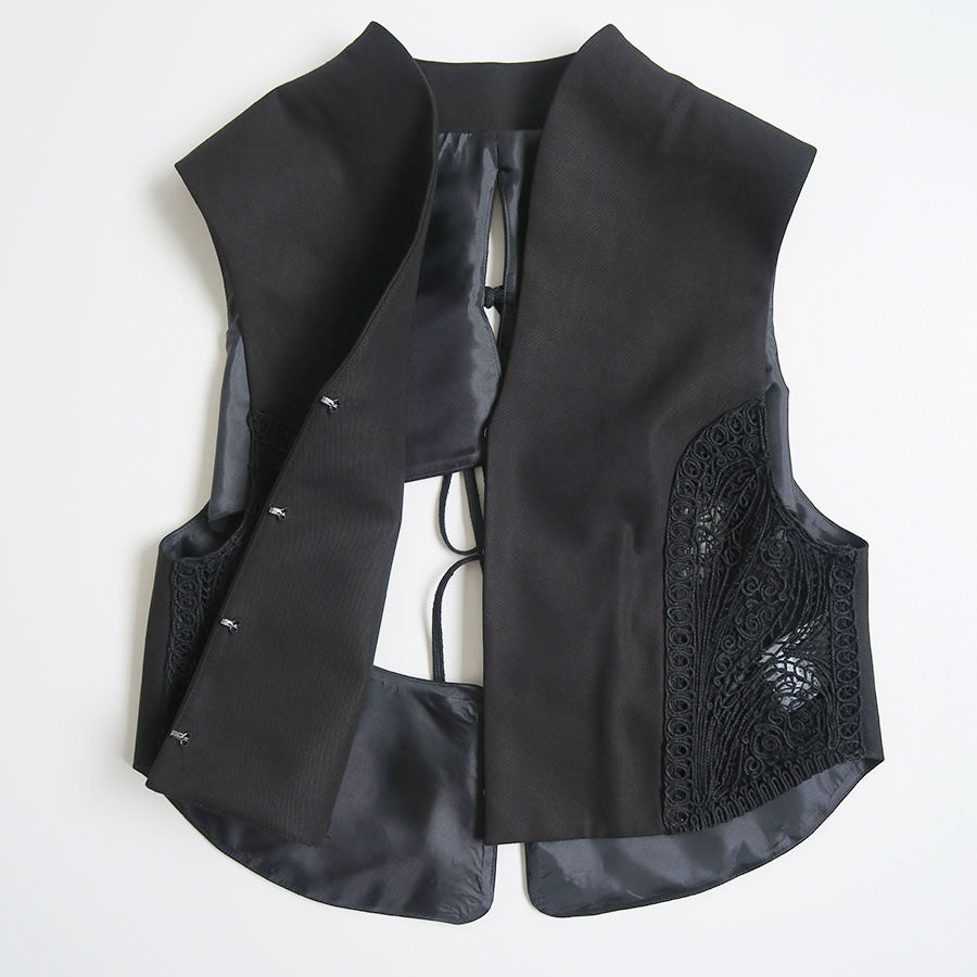 税込?送料無料】 mame サイズ2 black - Vest Embroidery Cording 