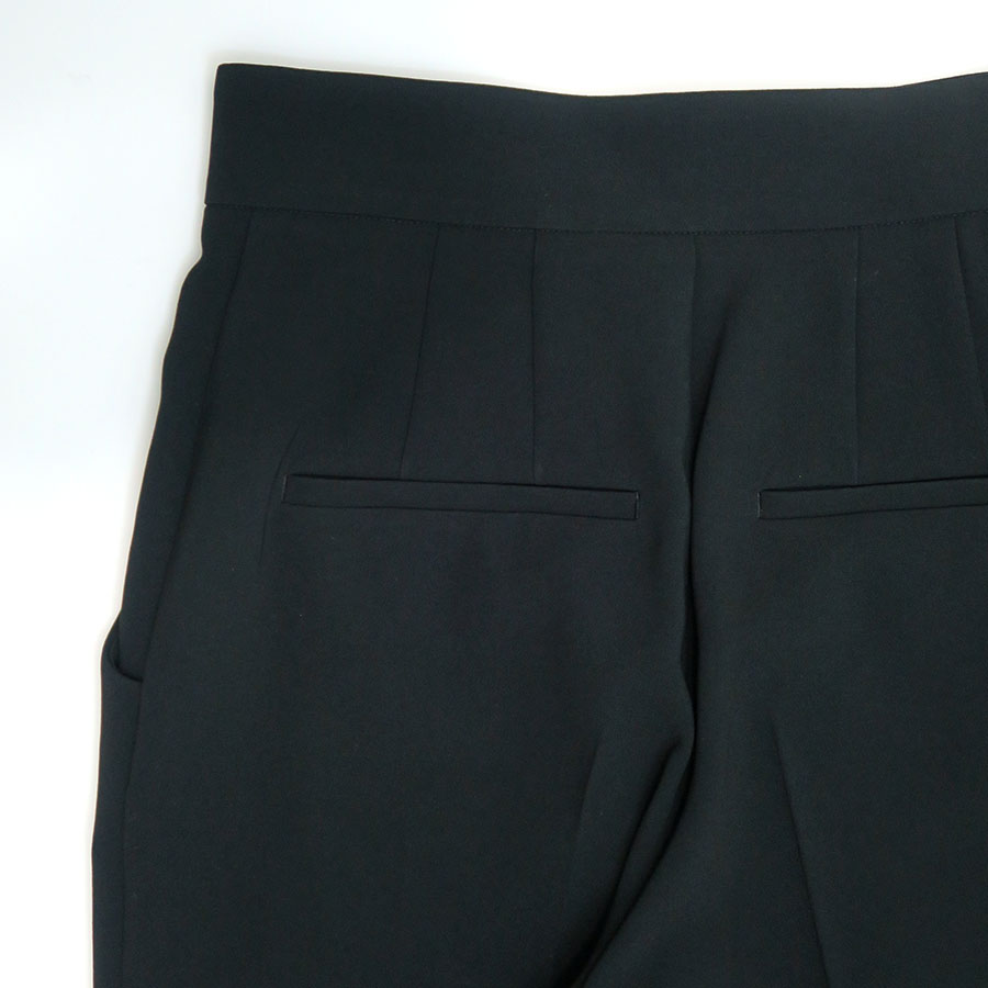 【Mame Kurogouchi/マメ】<br>Acetate Polyester High Waisted Center Creased Suit Trousers <br>MM24FW-PT012