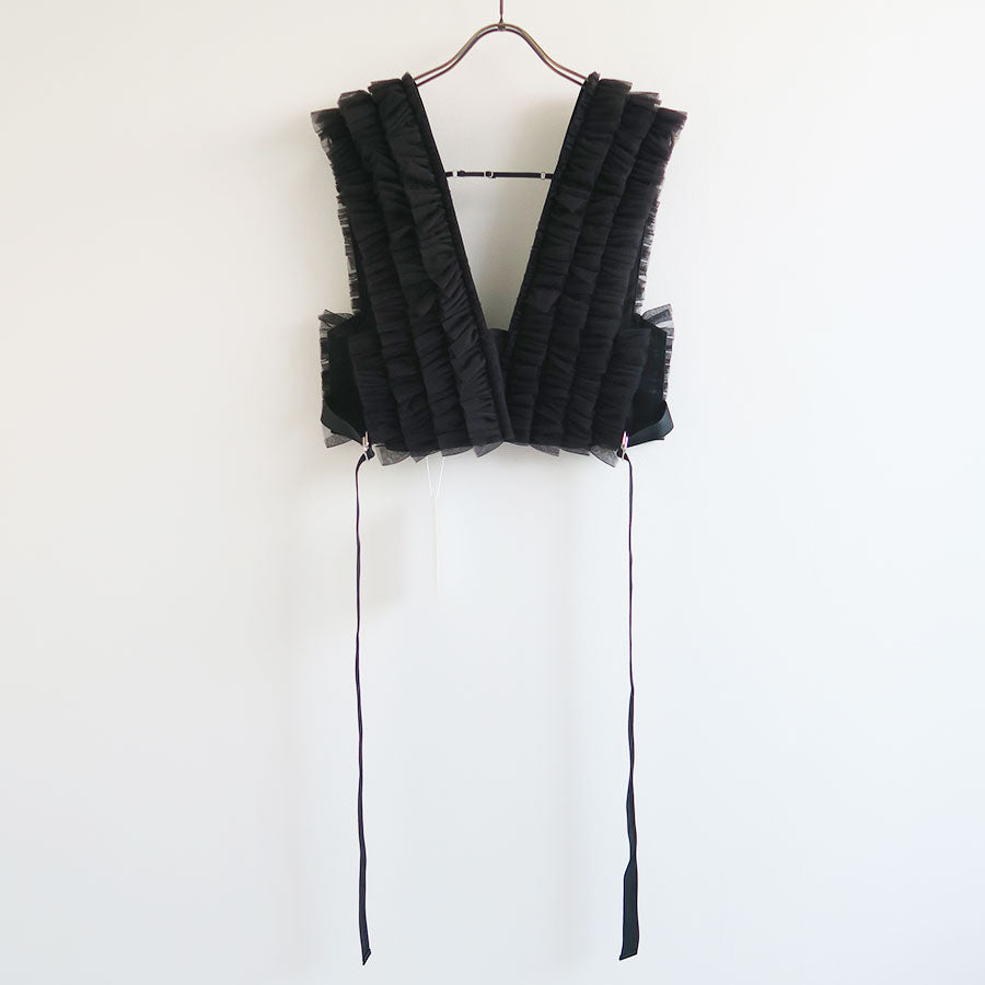 RYU KAGA/リュウ カガ】Floating military tulle vest 84RL01Fの通販 