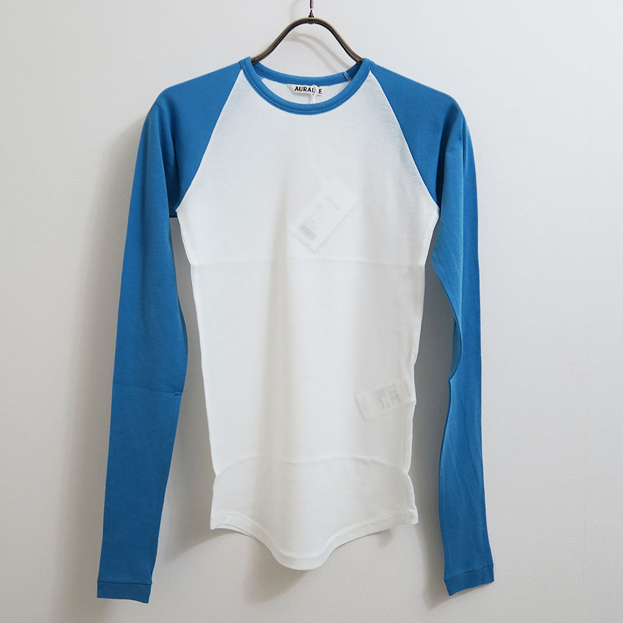 AURALEE/オーラリー】SUPER HIGH GAUGE SHEER RIB RAGLAN P/O
