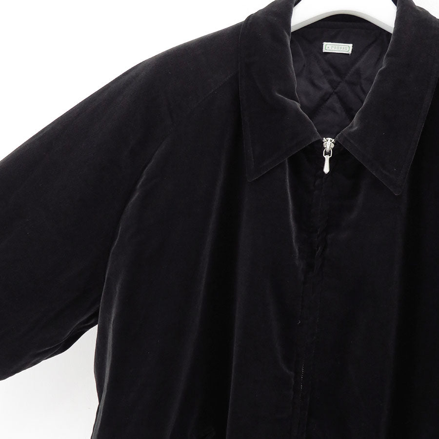 【A.PRESSE/アプレッセ】<br>Vintage Souvenir Velour Jacket <br>25AAP-01-22