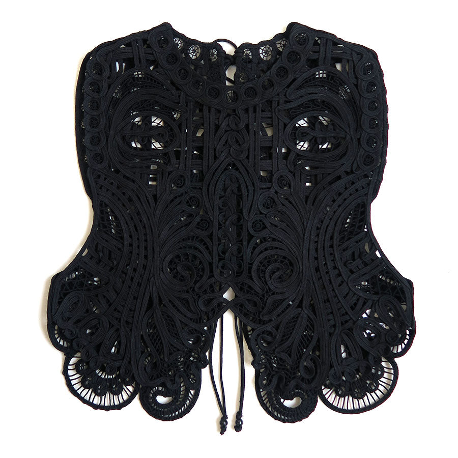 【Mame Kurogouchi/マメ】<br>Cord Embroidery Vest <br>MM24FW-SH091