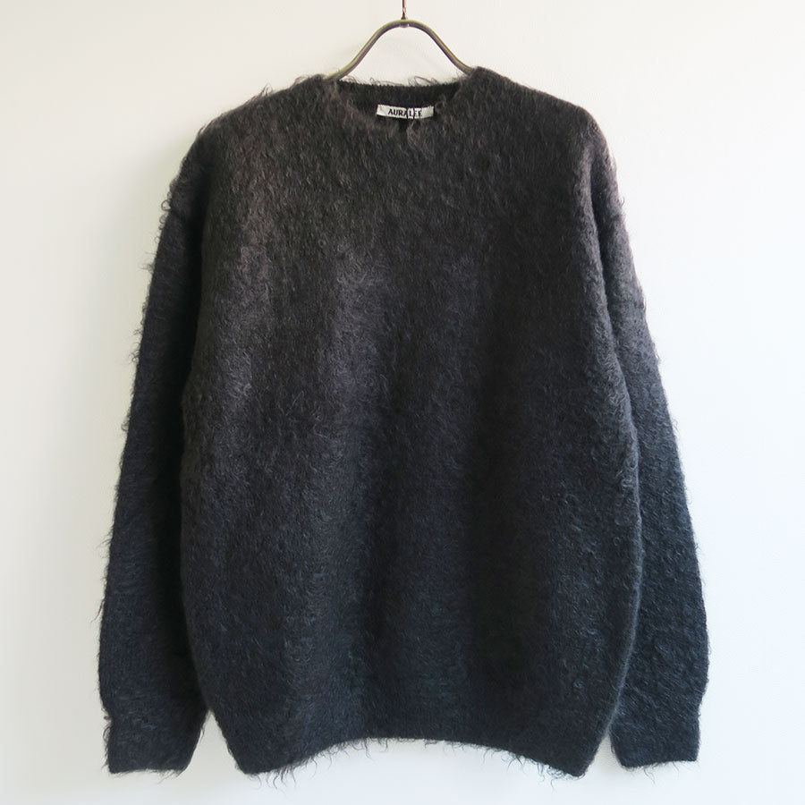 【美品】AURALEE BRUSHED SUPER KID MOHAIR AURALEE/オーラリー】BRUSHED SUPER KID MOHAIR KNIT P/O A25AP04KMの