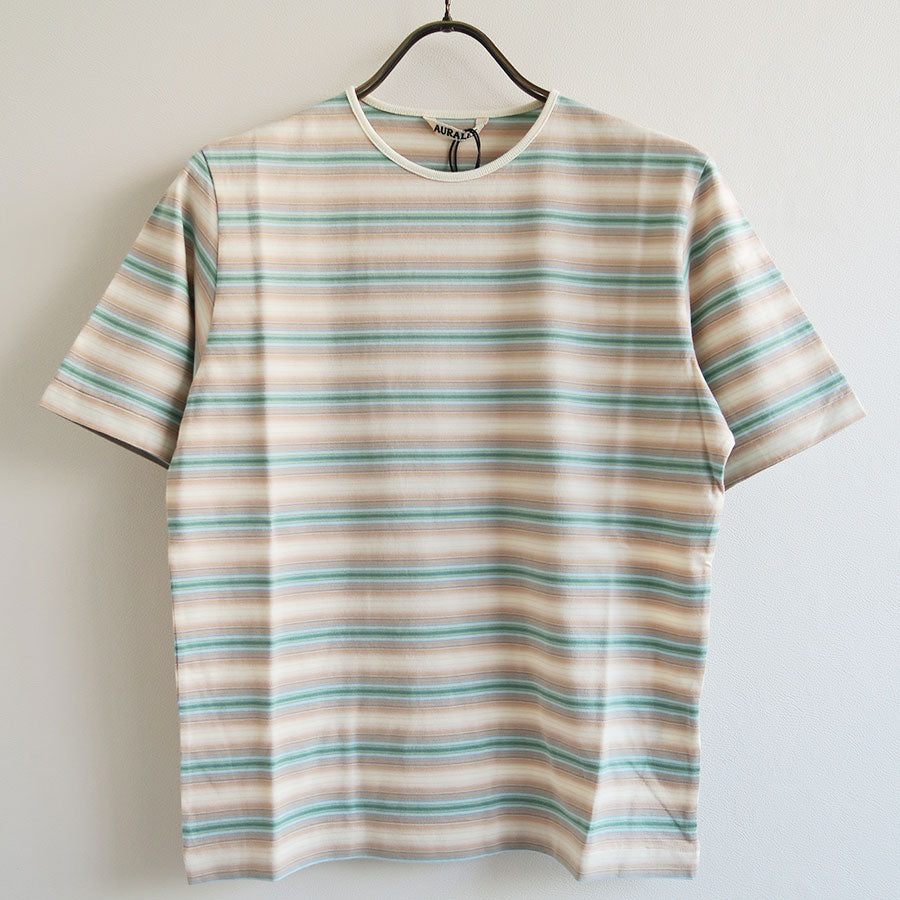 【AURALEE/オーラリー】<br>GRADIENT STRIPE JERSEY TEE <br>A25AT04GJ