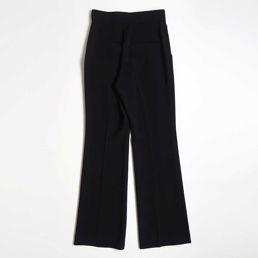 【Mame Kurogouchi/マメ】<br>Acetate Polyester High Waisted Center Creased Suit Trousers <br>MM25FW-PT115