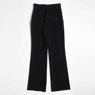 【Mame Kurogouchi/マメ】<br>Acetate Polyester High Waisted Center Creased Suit Trousers <br>MM25FW-PT115
