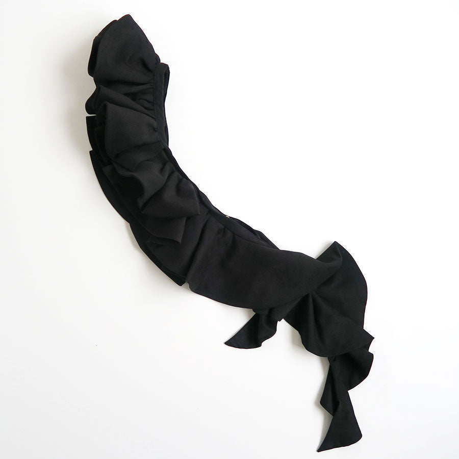 【MARGE/マージ】<br>Suede ruffle scarf <br>1006-0108-258