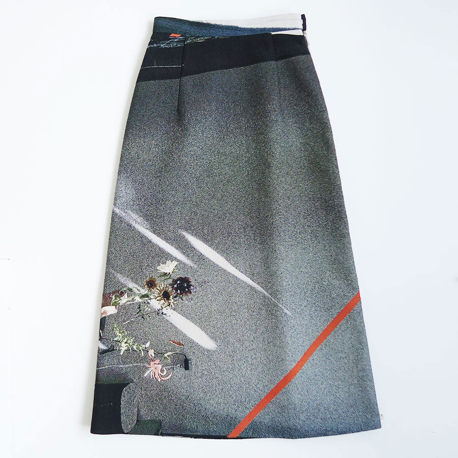 【PHOTOCOPIEU/フォトコピュー】<br>SIDE-ZIP LONG SKIRT (EMILIA) <br>242ELA