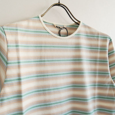 【AURALEE/オーラリー】<br>GRADIENT STRIPE JERSEY TEE <br>A25AT04GJ
