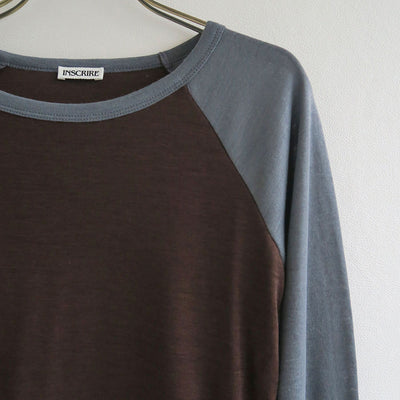 【INSCRIRE/アンスクリア】<br>Ragran T Shirt <br>I23AW-BC69