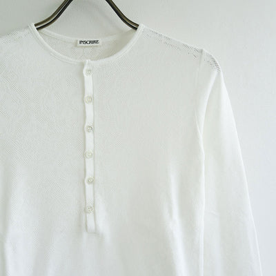 【INSCRIRE/アンスクリア】<br>Flower Lace Long Sleeve <br>I24AW-CUT11